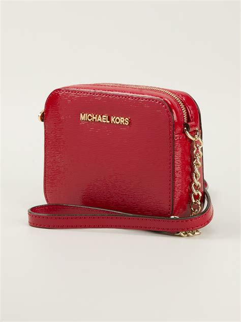 michael kors logo black red|Michael Kors crossbody red.